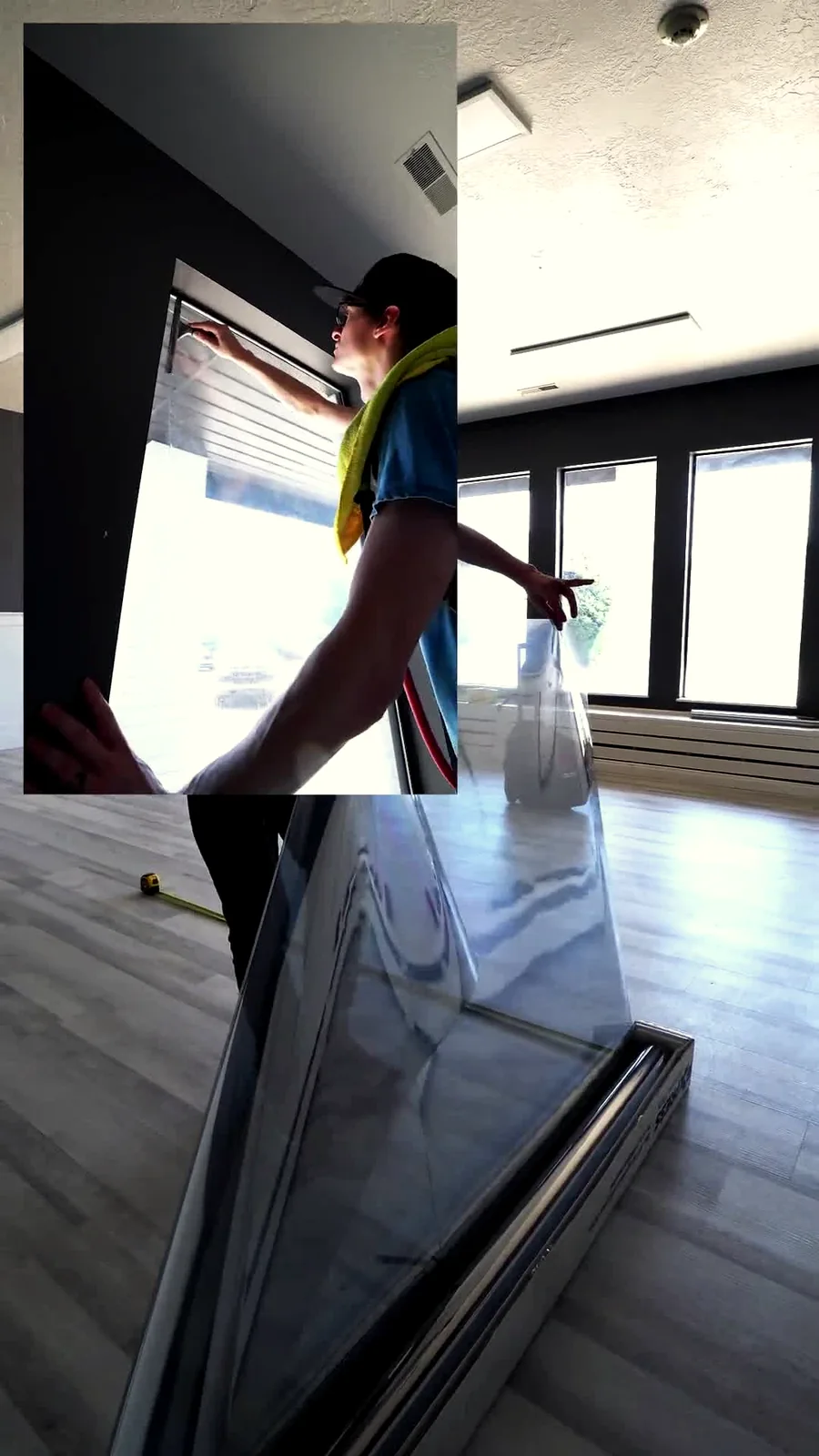 Installing window film in a home